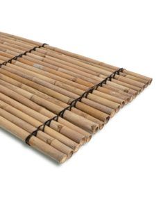 Brise-vue Plat En Bambou Naturel 100 X 300 Cm - Protection Intimité Pour Jardin, Balcon, Terrasse